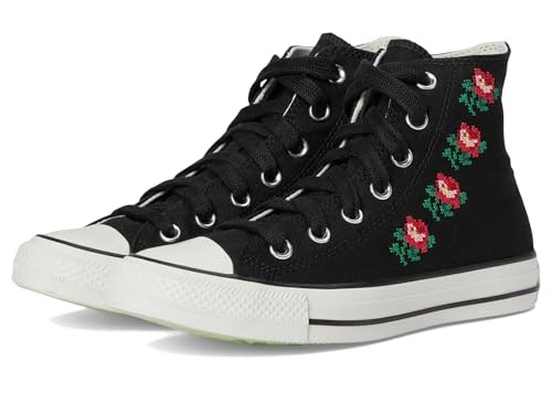 Converse Chuck Taylor All Star - Tenis altos para mujer, Negro/Medusa Claro Jitter/Surplus Min, 40 EU