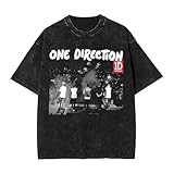 One Music Direction Band Vintage Shirt Men's Classic O-Neck Short Sleeve Shirts Medium