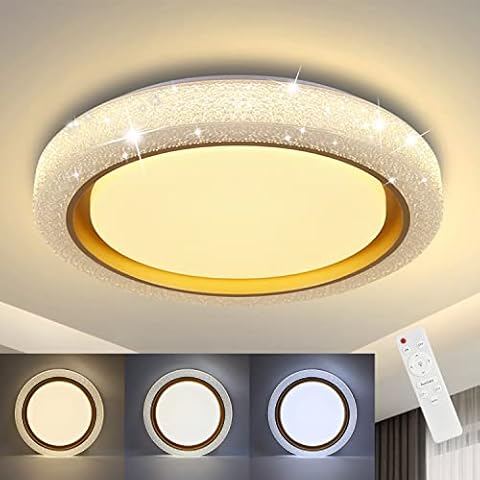 ZMH Deckenlampe Led Deckenleuchte Dimmbar Wohnzimmer Cover