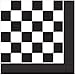 Black Checkered Lunch Napkins