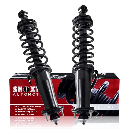 Shoxtec Rear Complete Strut Assembly Replacement for 2006-2013 Lexus IS250 RWD, Excl. 16"7 Rim, V6 2.5L Sedan; 2006-2013 Lexus IS350 RWD, Excl. 16"7 Rim, V6 3.5L Sedan, Auto Trans. Repl No. 1345766