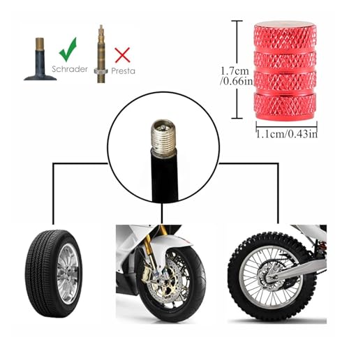 Tapas de válvula de aleación para bicicleta, tapas de válvula para neumáticos, cubiertas para llantas, a prueba de polvo y agua, compatibles con automóviles, motocicletas, camiones y bicicletas miniatura 3