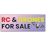 RC & Drones for Sale | 48' X 120' Banner | Heavy Duty 13oz. Outdoor Vinyl Single Sided with Grommets | Made in The USA