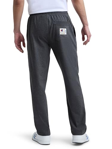 Image of Champion Men's Open-Bottom Lounge Pants, Standard Fit, Lightweight, 100% Cotton, Available in Regular and Big & Tall