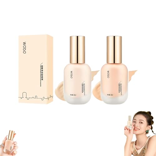 Uodo Liquid Foundation, Uodo Moisturizing Light Foundation, Light And Long-Lasting Coverage for All Skin (Set)