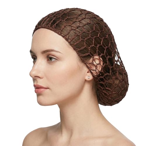 BDEPSTR Filet à Cheveux en Maille Rayonne Douce | Bonnet de Sommeil Tricoté pour Cheveux Longs et Epais | Accessoire Capillaire Confortable