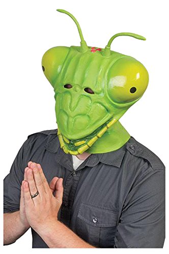 Animal Praying Mantis head mask Latex mask Mantils Headgear carnival costume Cosplay Green