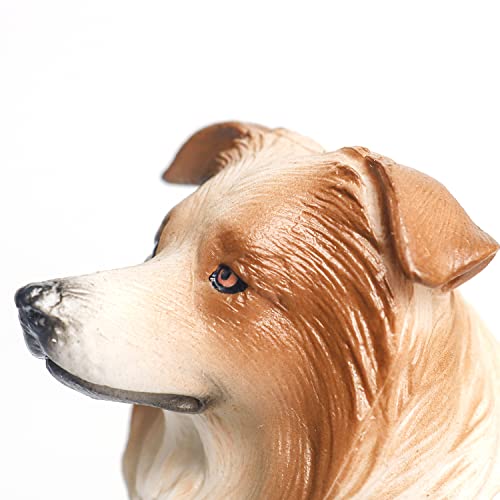 Aydinids Dog Figurine Collie Dog Figurine Figures Realistic Pet Dog Figures Simulated Dog For Christmas Birthday Gift Party Decoration, Collie #TOP2