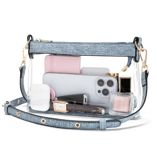 Image of Wuflyover Clear Bag for Stadium Events, Clear Purse for Women