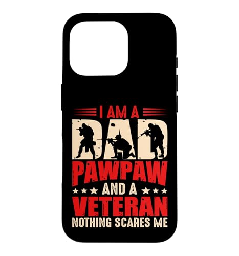 I'm A Dad Pawpaw And Veteran For Men Dad Grandpa Veteran �X�}�z�P�[�X iPhone 16 Pro �p