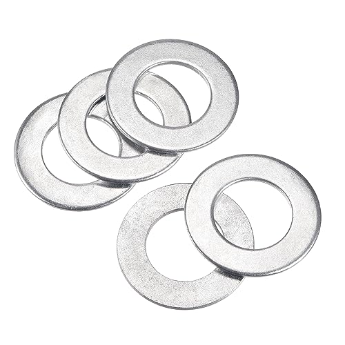 sourcing map 5 Stück 60mm x 34mm x 3mm Unterlegscheibe aus Kohlenstoffstahl für Schraubenbolzen