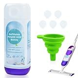 Power Mop Refillable Bottle for Swiffer PowerMop, Empty Reusable Bottle for Power Mop, 26 FL OZ Leak-Proof HDPE Solution Container with 5 Silicone Gaskets & Folding Funnel