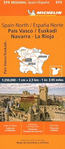 España Norte. País Vasco/Euskadi Navarra, La Rioja 1:250.000: North, Basque Country, Navarra, La Rioja Map 573
