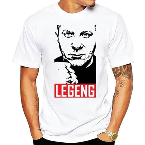 BASLIL TOAST brunch Johniel Fedor EMELIANENKO Logo legeng Short Sleeve T Shirt Top Lycra Cotton Men T Shirt DIY Style White L