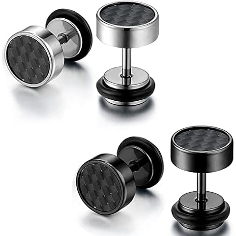Flongo Mujer Hombre Unisex acero inoxidable Sin piedra Cover