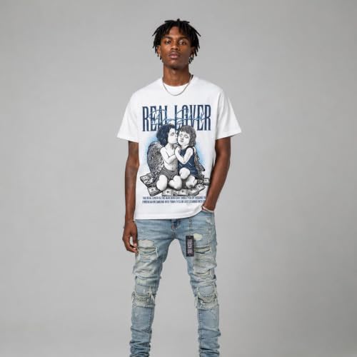 Image of DopeSkill Graphic Tee Streetwear Hip Hop Hypebeast Street Style Unisex T-Shirt Sneaker Colour Matching Shirts Real Lover