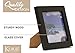 Klikel 5x5 Black Picture Frame - Made of Real Wood With Glass Photo Protector - Wall Hanging And Table Standing Display