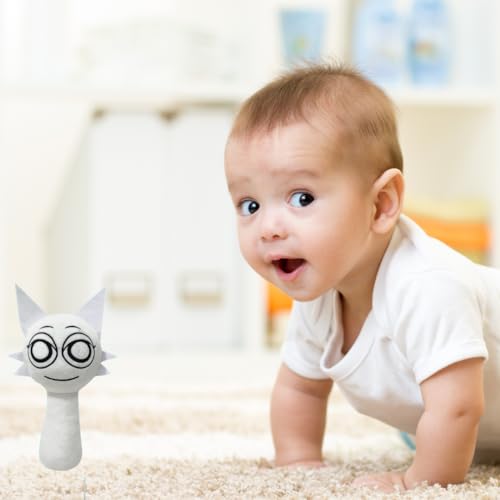Image of Customized Text White Sprunki Plush Toy