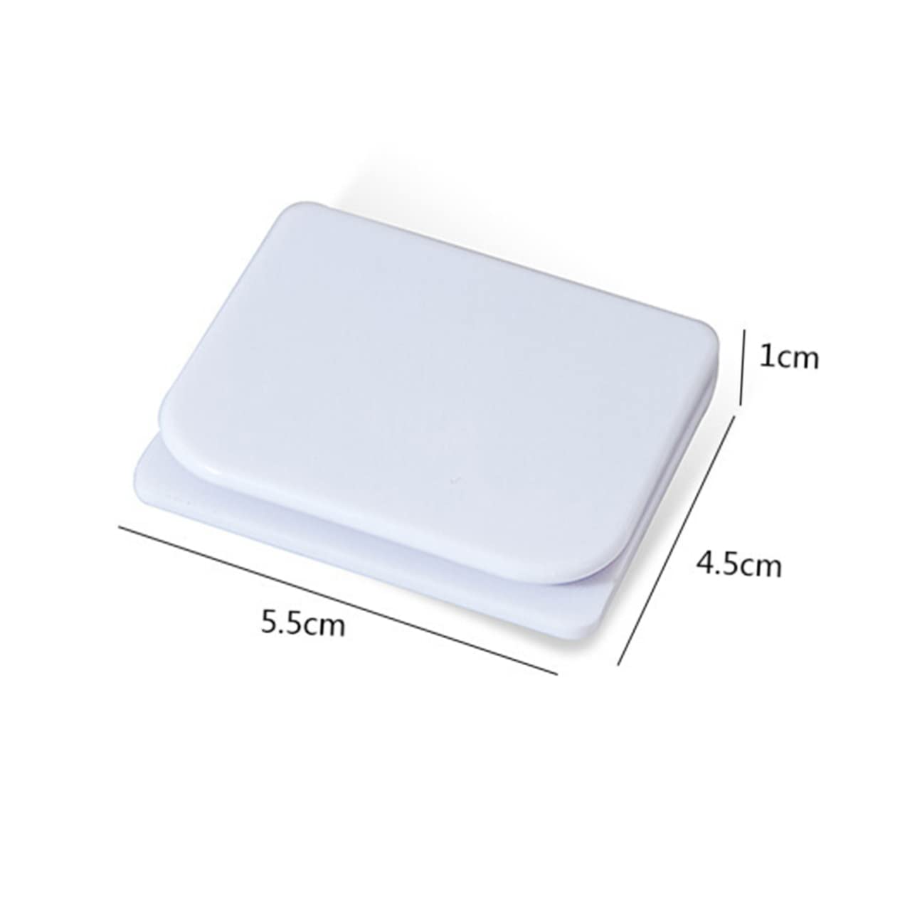 VINTORKY 2Pcs Windproof Shower Curtain Guard Clips Self Adhesive Bathroom Accessories for Spill Protection Easy Installation White