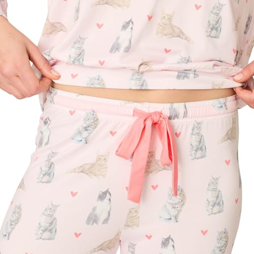 Image of PJ Salvage Women's [Amazon Exclusive] Cloud Jersey Open-bottom Pajama 2-piece Pj Set