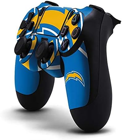 Miniatura 2 de Skinit Calcomanía para juegos compatible con el controlador de PS4, diseño de logotipo grande de Los Angeles Chargers de la NFL con licencia oficial