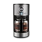 QJRGUY Automatic Coffee Machine Home Drip Leakage Tea Brewing Voice Broadcast Multi-Functional American