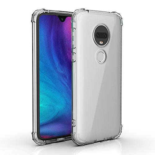 SCL Hülle Für Motorola G7 Play Handyhülle Moto G7 Play Hülle Motorola G7 Play,Hülle-Kristallklarer Anti-Kratzer Weiche TPU Coverhülle mit Eckenschutz, Ultra klar