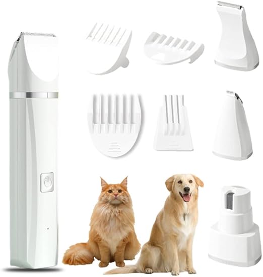 Dog Grooming Trimmer - Rechargeable Clippers for Shedding and Haircutting