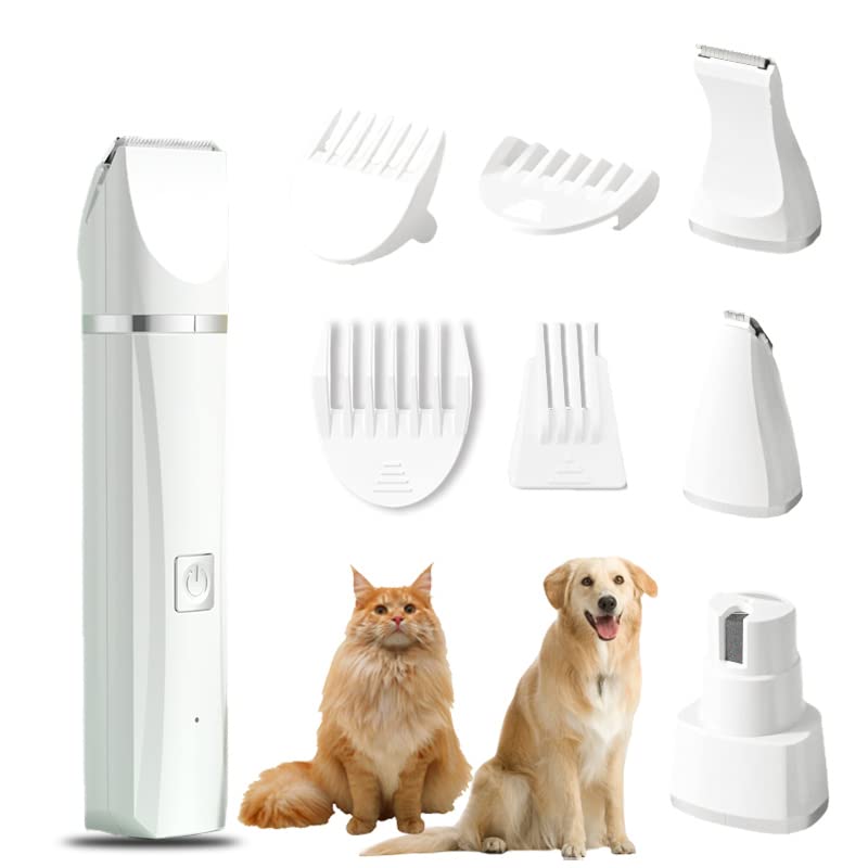 Dog Grooming Trimmer - Rechargeable Clippers for Shedding and Haircutting