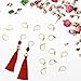 TMMATE 100pcs 18K Gold Filled Leverback Earring Hooks, Hypoallergenic French Dangle Ear Wire Findings for DIY Jewelry Making (Gold)