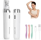 Bubbacare Epilateur Visage Femme, 2 en 1 Epilateur Electrique Lumière LED...