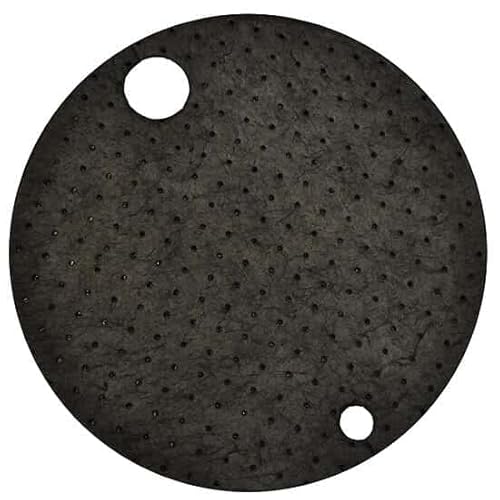 NPS Sustayn por Spilfyter Reciclado Universal Negro Pesado Tambor Superior de 22 pulgadas de diámetro, 25/estuche Cover