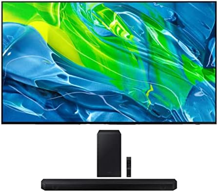 Samsung QN55S95BAFXZA 55″ Quantum OLED HDR UHD 4K Smart TV with a Samsung HW-Q600B 3.1.2ch Soundbar with Dolby Audio (2022)