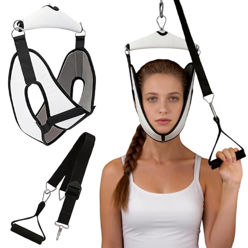 XPJBKC Neck Stretcher Cervical Neck Traction Device Portable Neck Stretcher for Home Use Professional Over the Door Posture Corrector Cervical Traction Device for N-ECK Decompressor Arthritis