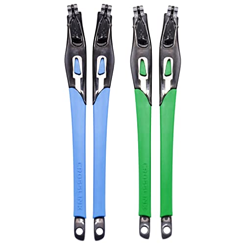 Kit branches caoutchouc bleu vert pour lunettes Oakley Crosslink Sweep Switch