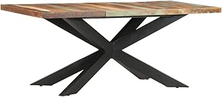 vidaXL Tavolo da Bar Tavolino da Pub Tavolo Alto per Bistrot Tavolinetto Mobili per Spazi Commerciali 180x90x76 cm in Legno Massello di Recupero