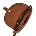 Fossil Women's Everleigh Leather Large Flap Crossbody Purse Handbag, Medium Brown (Model: ZB11068200)
