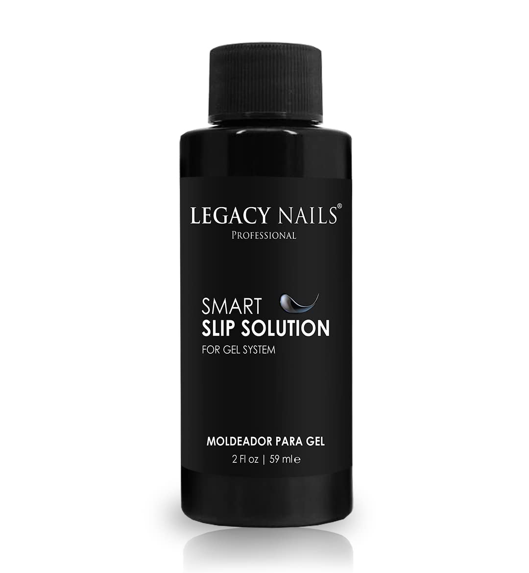 Legacy Nails Professional SMART SLIP SOLUTION 2oz - Glides gel as desired - Sculpt And Build Nail Extensions - Improve Damaged or Weak Nails - Lightweight, Strong and Long-wear - Professional Quality