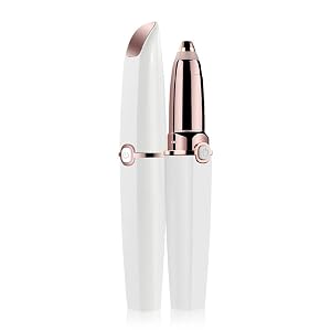 Abhiyas Facial Hair Remover Eyebrow Trimmer - 2 in 1 Electric Womens Face Nose Body Shaver - Painless