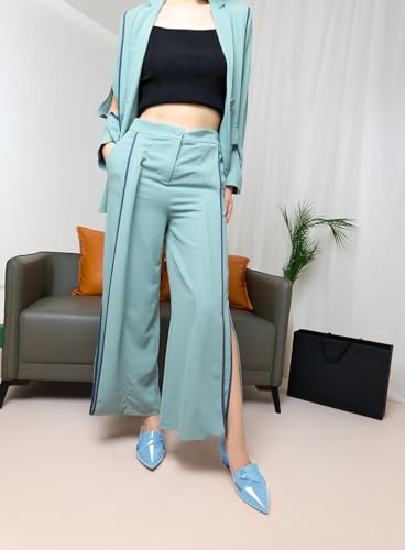 Aachcol Womens Chunky Block Low Heel Pointed Toe Pumps Slip-on Loafers Shoes Prom Office Dress Basic Classic Patent Leather 2.0 Inches Heels3