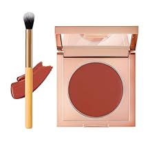 Peach-Toned Corrector Stick, Colored Clay CC Undereye Corrector, Under Eye Concealer Color Corrector for Dark Circles with Brush, Long-lasting Waterproof Multi-effect Concealer Red