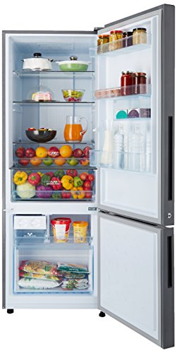 Image of Haier 320 L 3 Star Frost Free Double Door Refrigerator(HRB-3404PKG, Black, Bottom Freezer)
