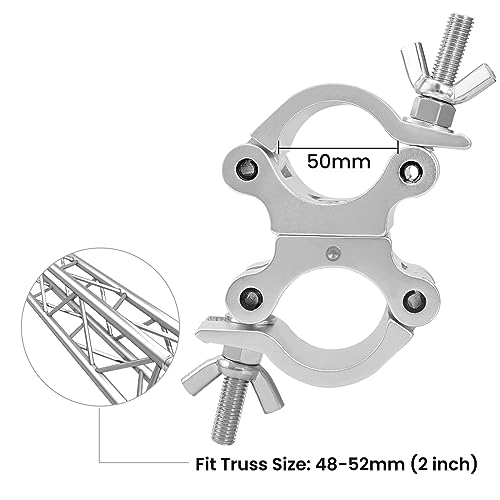 Collier de serrage en aluminium HiLite Premium double pince 2" - 5