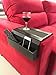 meistar Couch Arm Tray, Sofa Armrest Tray Table with Cup Holder and Pocket Organizer. Perfect for Couch and Recliner - Ideal for Remote Control, Drink, Snacks, Cell - Armrest Caddy Organizer (Brown)