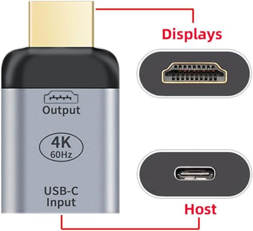 MIXVIRGO USB C Female Source to HDMI Male Sink HDTV Adapter 4K 60hz 1080p for Mac-Book Pro/Air, Galaxy, Surface, i-Phone 17 Series. Not Work for HDMI Host to Type-C Displays by MIXVIRGO - Image 6