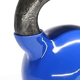 Yes4All Kettlebells 5 10 15 lbs Set Weight Vinyl Coated Cast Iron for Dumbbell Weights Exercises, Gym, Fitness, Full Body Workout Equipment Push up, Grip and Strength Training, Blue