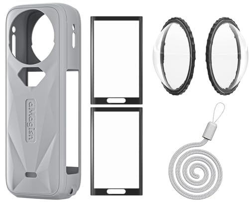Funda de silicona y protectores para Insta360 X5 miniatura 1