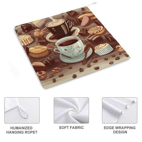 Serviette douce pour salle de bain absorbante motif bonbons et chocolat spa