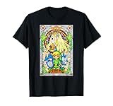 Nintendo Zelda Link & The Princess Stained Glass T-Shirt T-Shirt