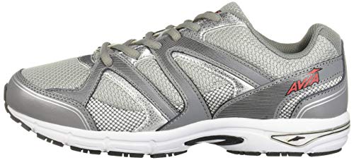Avia Tênis de corrida masculino Avi-Execute-ii, Prata cromada/cinza gelo/preto, 11 4E US